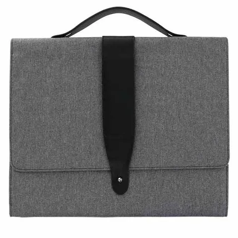 VIERSON - Tech Workstation with 10000mAh Wireless Powerbank Light Grey