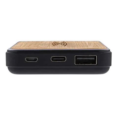 tuzla    memorii 5000 mah bamboo wireless powerbank  anti microbial   3 