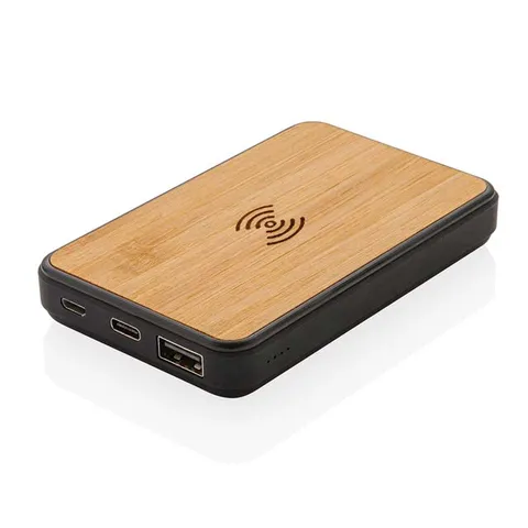 tuzla    memorii 5000 mah bamboo wireless powerbank  anti microbial 