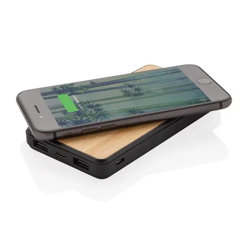 askas    memorii 8000 mah bamboo wireless powerbank  anti microbial   1 
