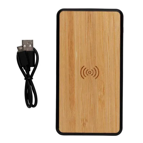 askas    memorii 8000 mah bamboo wireless powerbank  anti microbial   2 