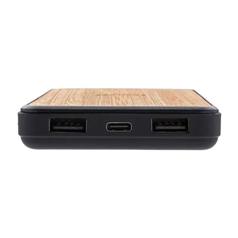 askas    memorii 8000 mah bamboo wireless powerbank  anti microbial   3 