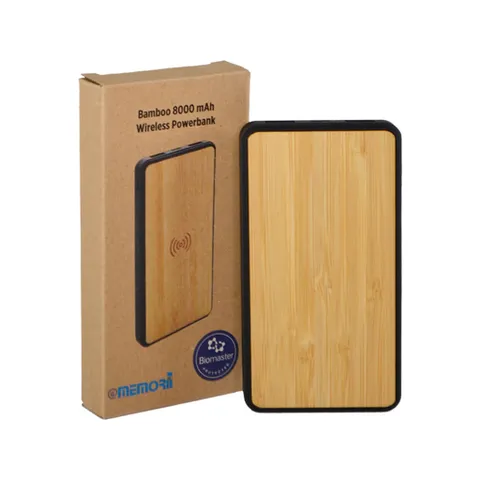 askas    memorii 8000 mah bamboo wireless powerbank  anti microbial   4 