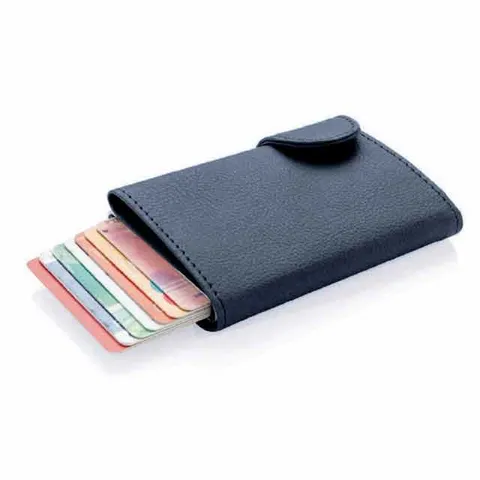 vitl   santhome pu cardholder wallet navy blue