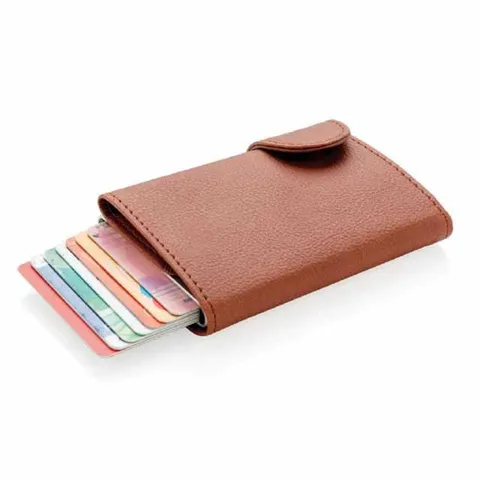 vitl   santhome pu cardholder wallet brown