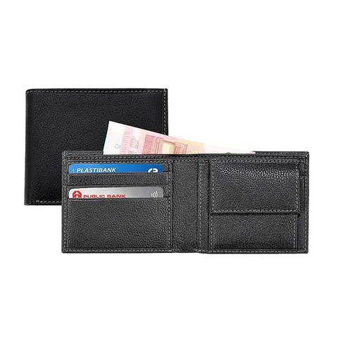 CANCUN - SANTHOME Mens Wallet In Genuine Leather Anti-microbial