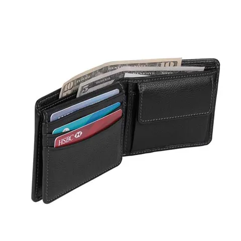 toluca   santhome men s wallet in genuine leather  anti microbial 