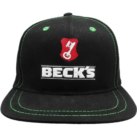 Becks Brushed Cotton Flat Peak Cap