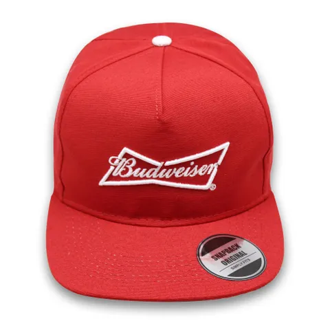 Budweiser Red Econo Flatbill With 3D/Flat Emb